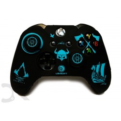 روکش دسته ایکس باکس وان به همراه 2عدد محافظ آنالوگ - Silicon Cover wireless Controller Xboxone Assassins Creed Valhalla