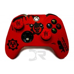 روکش دسته ایکس باکس وان به همراه 2عدد محافظ آنالوگ - Silicon Cover wireless Controller Xboxone Gears Of War