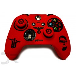 روکش دسته ایکس باکس وان به همراه 2عدد محافظ آنالوگ - Silicon Cover wireless Controller Xboxone Wolfenstein