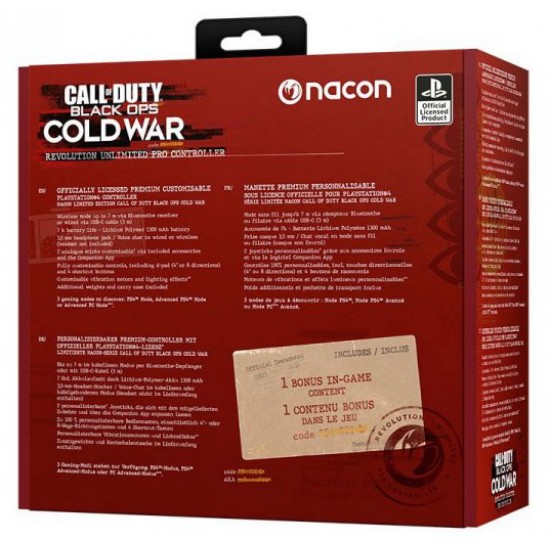 دسته بازی پلی استیشن 4 - Nacon Revolution Unlimited Pro Call of Duty Cold War