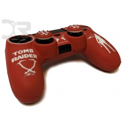 روکش دسته پلی استیشن 4 +2عدد محافظ آنالوگ - Silicone Cover Dualshock 4 Tomb Raider