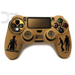 روکش دسته پلی استیشن 4 +2عدد محافظ آنالوگ - Silicone Cover Dualshock 4 Uncharted