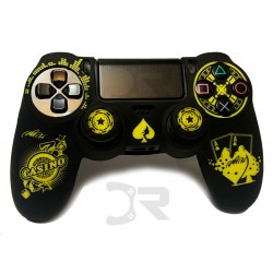 روکش دسته پلی استیشن 4 +2عدد محافظ آنالوگ - Silicone Cover Dualshock 4 Casino