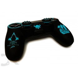 روکش دسته پلی استیشن 4 +2عدد محافظ آنالوگ - Silicone Cover Dualshock 4 Assassins Creed Valhalla