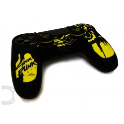 روکش دسته پلی استیشن 4 +2عدد محافظ آنالوگ - Silicone Cover Dualshock 4 Cyberpunk
