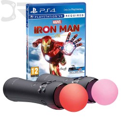 موو پلی استیشن وی آر به همراه بازی - PlayStation Move Motion Controllers Bundle Iron Man