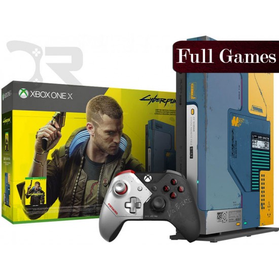 ایکس باکس وان ایکس باندل تولید محدود به همراه بازی - Xbox one X Bundle Cyberpunk 2077 Limited Edition Full Games