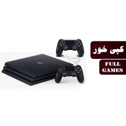 پلی استیشن 4 پرو ریجن 2 کپی خور دو دسته - Playstation 4 Pro Region 2 Full Games Two Controller