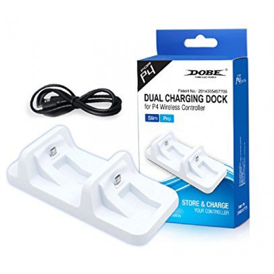 شارژر دسته بازی پلی استیشن 4 - Dual charging Dobe White