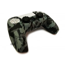 روکش دسته پلی استیشن 5 و دو عدد محافظ آنالوگ - Silicone Cover Dualsense PS5 Black camo