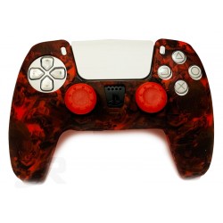 روکش دسته پلی استیشن 5 و دو عدد محافظ آنالوگ - Silicone Cover Dualsense PS5 Red Fortnite