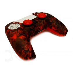 روکش دسته پلی استیشن 5 و دو عدد محافظ آنالوگ - Silicone Cover Dualsense PS5 Red Fortnite