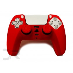 روکش دسته پلی استیشن 5 و دو عدد محافظ آنالوگ - Silicone Cover Dualsense PS5 Red
