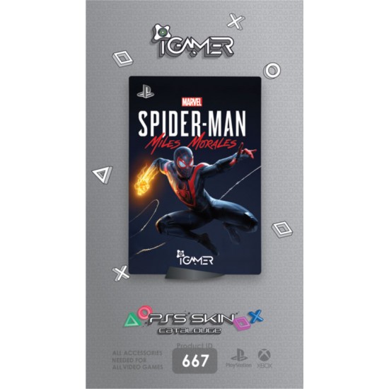 برچسب بدنه پلی استیشن 5 - Skin Sticker Playstation 5 Spider Miles Morales