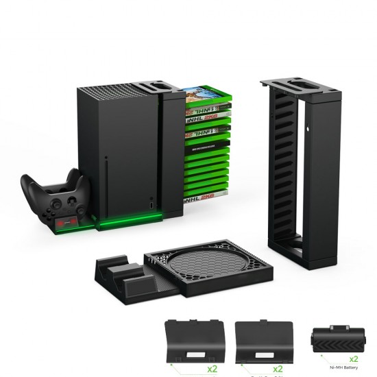 استند ایکس باکس سریز ایکس به همراه شارژر دسته و جای بازی - Xbox Series X Multifunction Stand Dobe