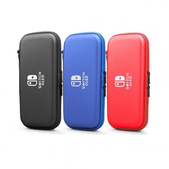 کیف نینتندو سوییچ و محافظ صفحه و محافظ کنسول - Switch Oled Game Accessories Kit Anti drop Storage Carry Case Blue