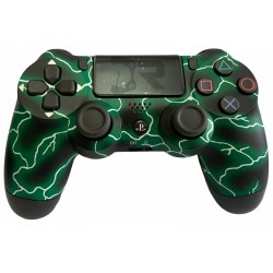دسته بازی پلی استیشن 4 - Dualshock 4 customized Green Lightning