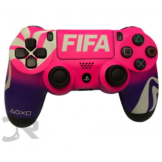 دسته بازی پلی استیشن 4 - Dualshock 4 customized FIFA Pink Purple