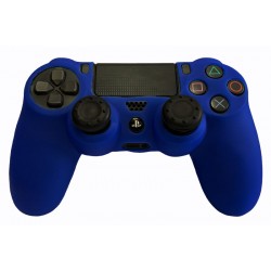 روکش دسته پلی استیشن 4 به همراه محافظ آنالوگ - Silicone Cover Dualshock 4 Blue Design