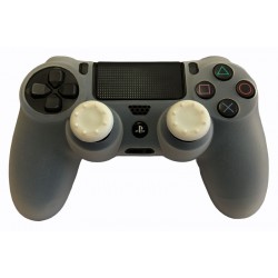 روکش دسته پلی استیشن 4 به همراه محافظ آنالوگ - Silicone Cover Dualshock 4 White Design