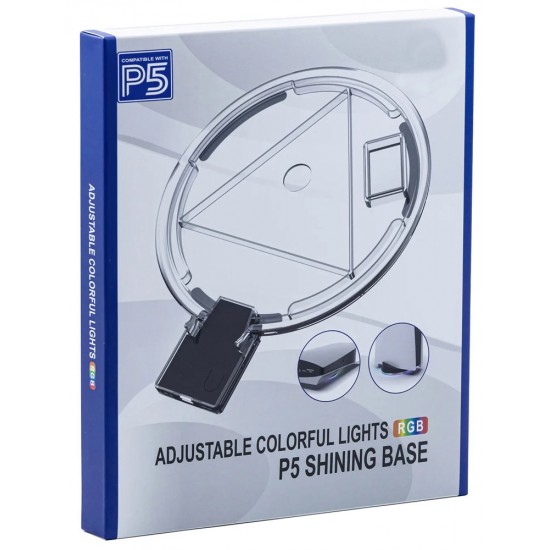 پنل چراغدار استند پلی استیشن 5 - Adjustable Colorful Lights RGB Playstation 5 Shining Base