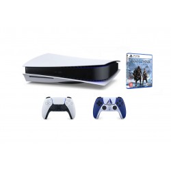 پلی استیشن 5 با درایو باندل 2 دسته و بازی  - Playstation 5 Standard Bundle GOW Ragnarok Two Controller