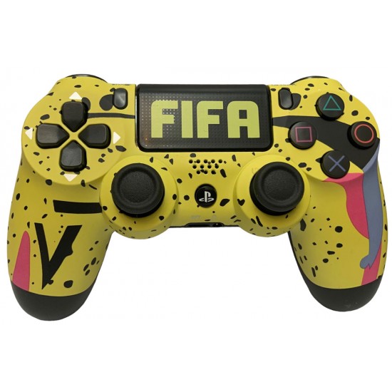 دسته بازی پلی استیشن 4 - Dualshock 4 customized FIFA Volta Yellow