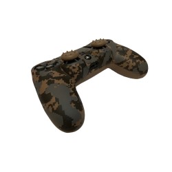 روکش دسته پلی استیشن 4 به همراه محافظ آنالوگ - Silicone Cover Dualshock 4 Brown Camo