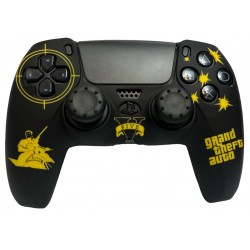 روکش دسته پلی استیشن 5 و دو عدد محافظ آنالوگ - Silicone Cover Dualsense PS5 GT5 Design