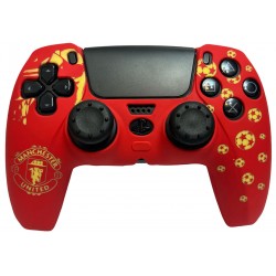 روکش دسته پلی استیشن 5 و دو عدد محافظ آنالوگ - Silicone Cover Dualsense PS5 Manchester United Design