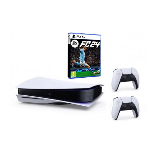 پلی استیشن 5 با درایو باندل اف سی 24 دو دسته  - Playstation 5 With Drive Bundle FC24 Two Controller