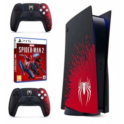 پلی استیشن 5 با درایو باندل دو دسته اسپایدرمن 2  - Playstation 5 Standard Bundle Two Controller SpiderMan 2