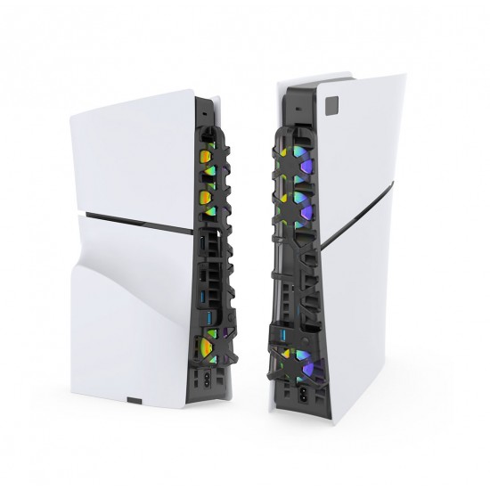 فن خنک کننده پلی استیشن 5 اسلیم - Cooling fan Playstation 5 Slim Dobe Black RGB