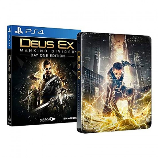 کارکرده Deus Ex Mankind Divided Day One Edition SteelBook PS4