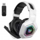 هدست وایرلس حرفه ای گیمینگ - ONIKUMA B100 White Wireless Gaming Headset