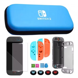 کیف و لوازم 5در1 نینتندو سوییچ 2 - 5IN1 Accessories Kit for Switch Nintendo 2 Blue
