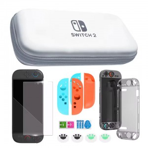 کیف و لوازم 5در1 نینتندو سوییچ 2 - 5IN1 Accessories Kit for Switch Nintendo 2 White