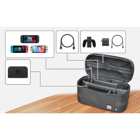 کیف اورجینال نینتندو سوییچ 2 - HORI Compact Carry All (Black) Travel Bag for Nintendo Switch 2