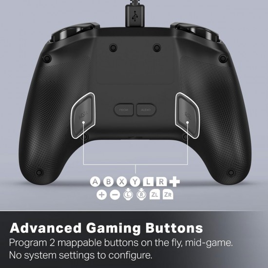کنترلر نینتندو سوییچ 2 مشکی - PowerA Advantage Wired Controller for Nintendo Switch 2