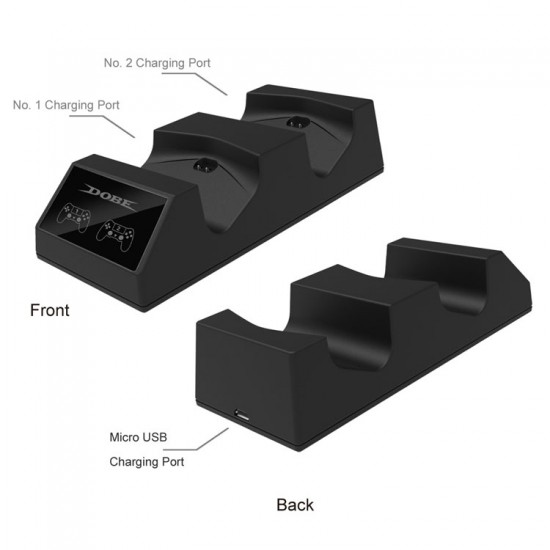 شارژر دوتایی دسته بازی پلی استیشن 4 - Dual Charging Dock Dualshock 4 Dobe
