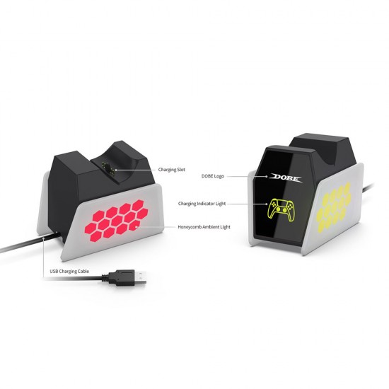 شارژر دسته تکی دسته پلی استیشن 5 - Single Charging RGB DualSense and Dualsense Edge