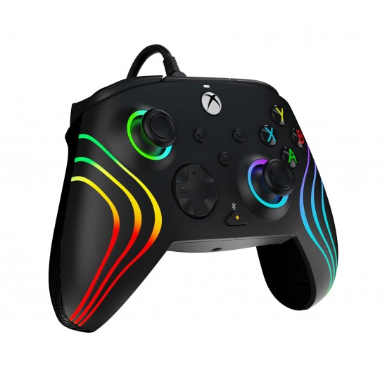 کنترلر سیم دار ایکس باکس سریز و وان -  Wired Controller for Xbox Series X|S AFTERGLOW WAVE Black PDP
