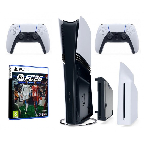 پلی استیشن 5 پرو باندل درایو - Playstation 5 Pro Bundle Disc Drive Two Controller and FC26