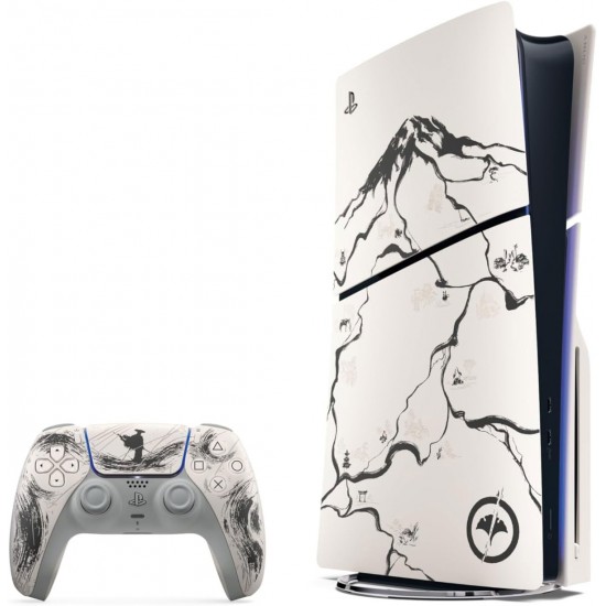 پلی استیشن 5 اسلیم با درایو باندل گوست آف یوتی مشکی - Playstation 5 Slim Standard Bundle Ghost of Yotei Black