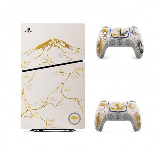 پلی استیشن 5 اسلیم با درایو باندل گوست آف یوتی دو دسته - Playstation 5 Slim Standard Bundle Ghost of Yotei Two Controller