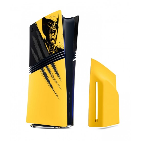 قاب پلی استیشن 5 پرو اورجینال - PS5 Pro FacePlate Marvels Wolverine Battle Yellow