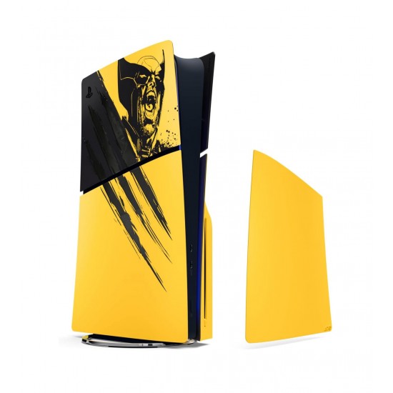 قاب پلی استیشن 5 اسلیم استاندارد و دیجیتال اورجینال - PS5 Slim FacePlate Marvels Wolverine Battle Yellow