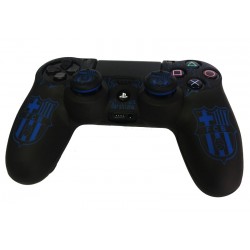 روکش دسته پلی استیشن 4 طرح دار+ سر آنالوگ - Silicon Cover Dual shock 4 Barca+Thumb Grips