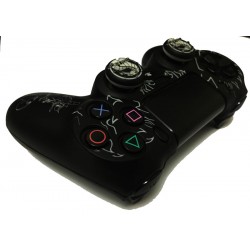 روکش دسته پلی استیشن 4 طرح دار+ سر آنالوگ- Silicon Cover Dual shock4 Mortal +Thumb Grips