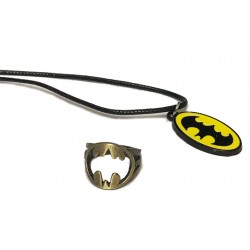 انگشتر و گردنبند - Necklace And Ring Gaming Batman